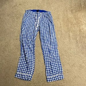 JCrew Size small blue checkered pajama pant